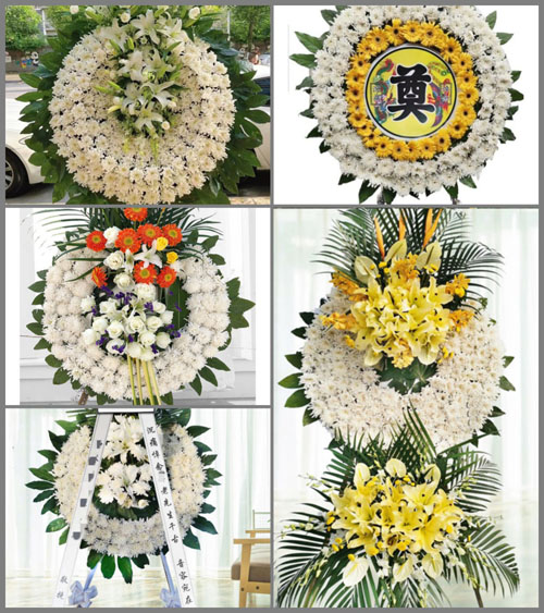 山西晋中灵石县夏门镇尹家庄村花圈速递